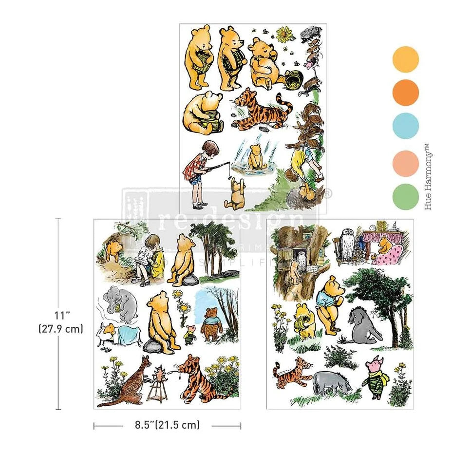 Re-Design with Prima Honeyfern Hollow 8,5x11 Inch Middy Transfers (3pcs) (681845)