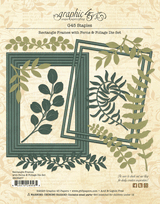 Graphic 45 Rectangle Frames with Ferns & Foliage Die Set