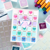 Pinkfresh Studio Refined Grid Builder stencil