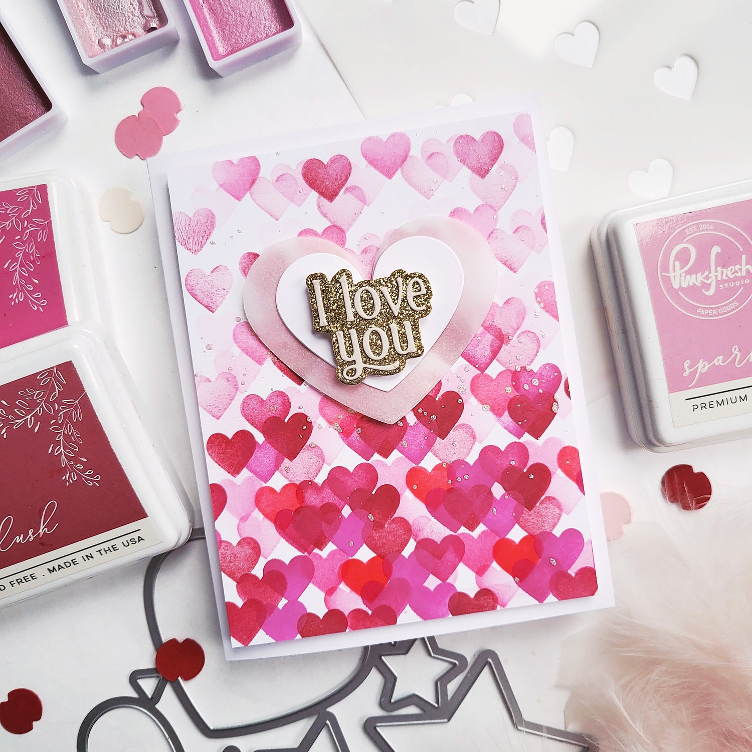 Pinkfresh Studio Refined Grid Builder stencil