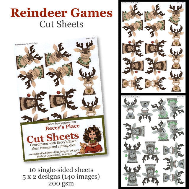 Beccy's place Reindeer Games Cut Sheets