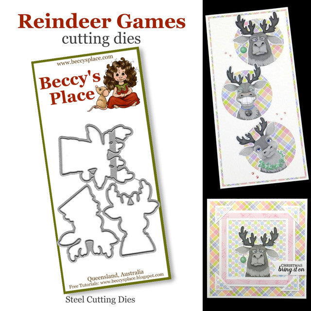 Beccy's place Reindeer Games Cutting Dies