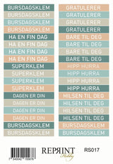 Reprint Masculine Moments 10x20cm Stickers (RS032)