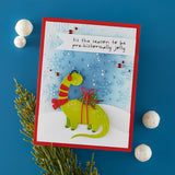 Spellbinders Independent Exclusive - Dino-Sized Holiday Clear Stamp & Die Set