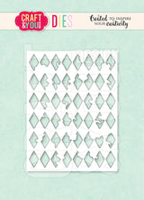Craft & You Design Rhombus Background Dies (CW368)