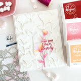 Pinkfresh Studio Rising Wildflowers die/ Stencil Bundle
