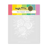 Waffle Flower Craft Rose Bouquet Die / Stencil Bundle