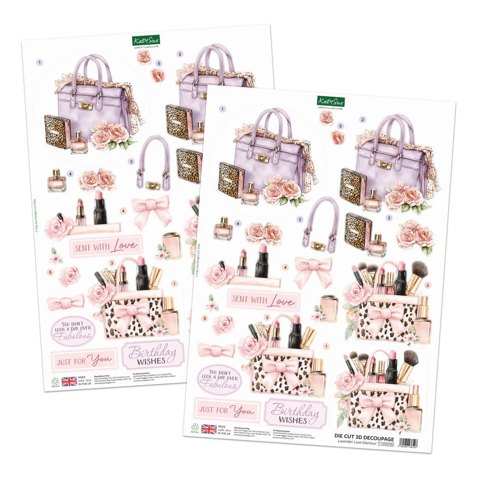 Katy Sue Designs Rose Couture Die Cut Decoupage & Embellishment Collection (pack of 10)
