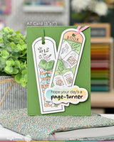 Waffle Flower Crafts Round Bookmark - Book Lover Stamp Set