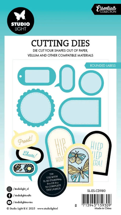 Studio Light Rounded Labels Essentials Cutting Die (SL-ES-CD980)