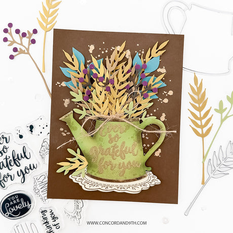 Concord & 9th Rustic Bouquet Stamp & Die Bundle