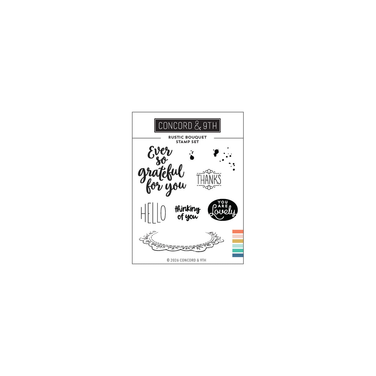 Concord & 9th Rustic Bouquet Stamp & Die Bundle
