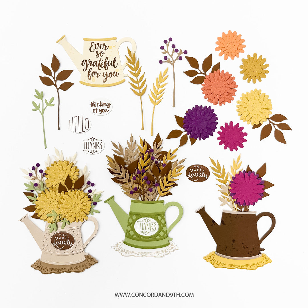 Concord & 9th Rustic Bouquet Stamp & Die Bundle