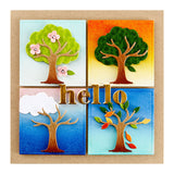 Spellbinders Flowering Tree Etched Dies from the Out and About Collection