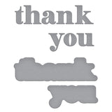 Spellbinders Thank You Etched Dies from the Out and About Collection