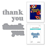 Spellbinders Thank You Etched Dies from the Out and About Collection