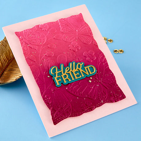 Spellbinders Layered Hello Friend Etched Dies