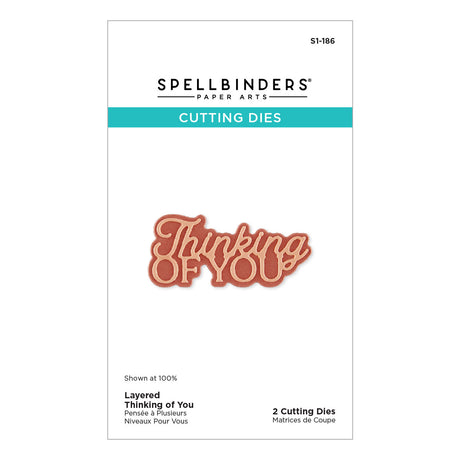 Spellbinders Layered Thinking of You Etched Dies