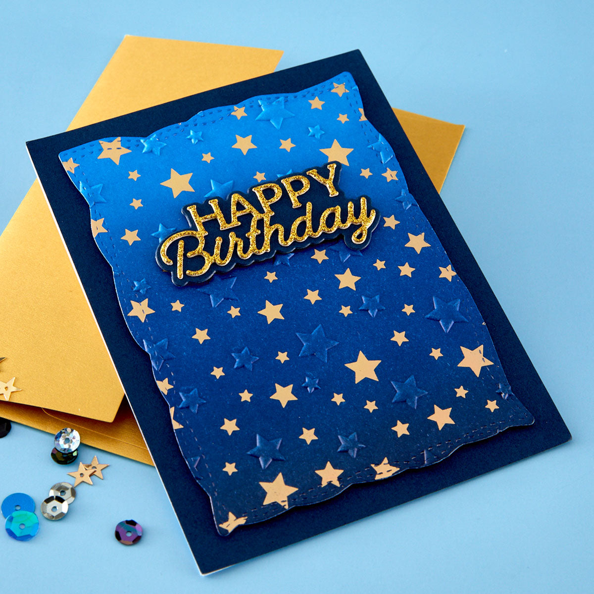Spellbinders Layered Happy Birthday Etched Dies