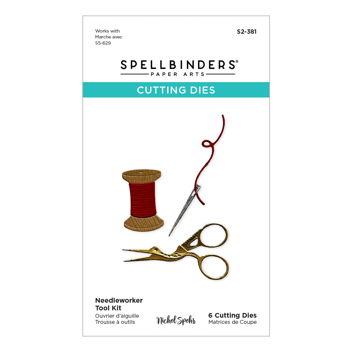 Spellbinders Needleworker Tool Kit dies