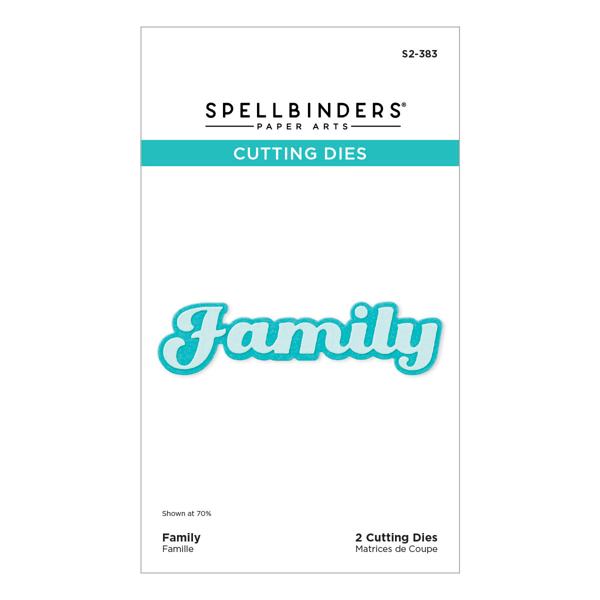 Spellbinders Family Etched Dies from the Storytelling by Spellbinders Collection