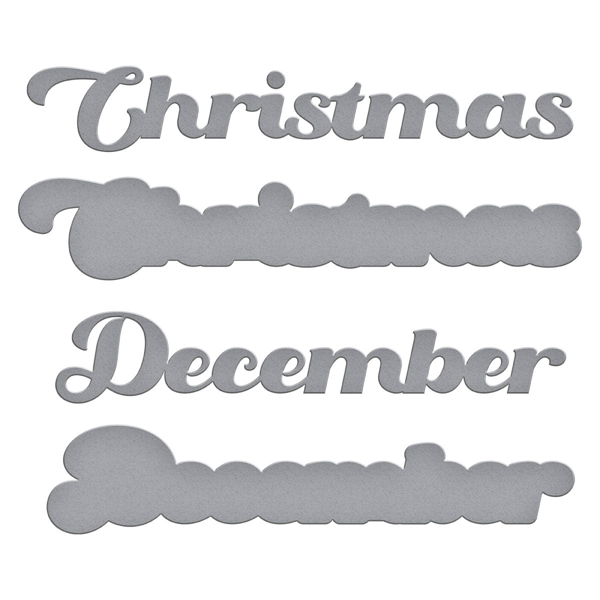 Spellbinders Christmas & December Etched Dies from the Storytelling by Spellbinders Collection