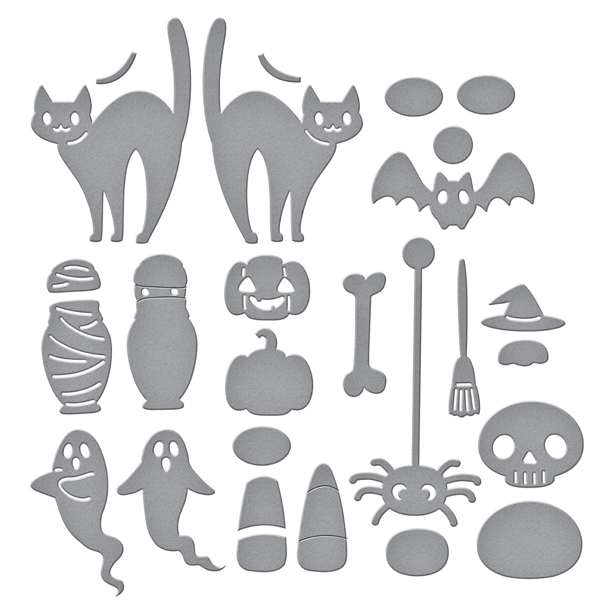 Spellbinders Halloween Tick Tock Etched Dies from the Cuckoo Cottage Collection