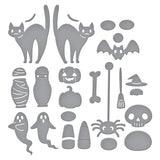 Spellbinders Halloween Tick Tock Etched Dies from the Cuckoo Cottage Collection