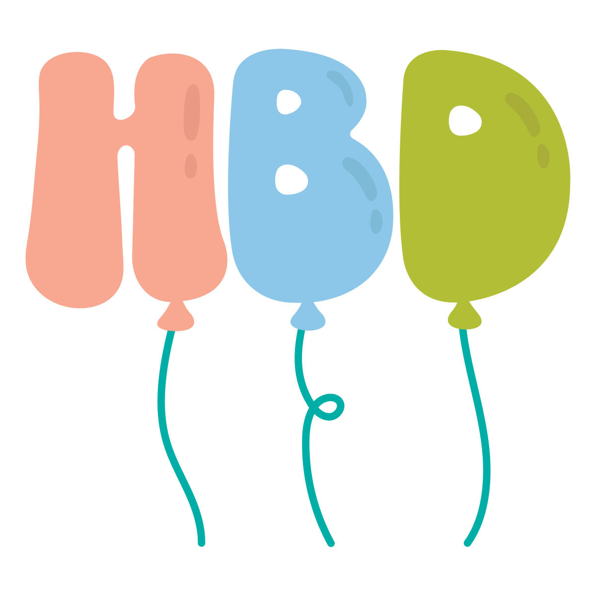 Spellbinders HBD Balloons Etched Dies