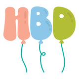 Spellbinders HBD Balloons Etched Dies