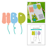 Spellbinders HBD Balloons Etched Dies