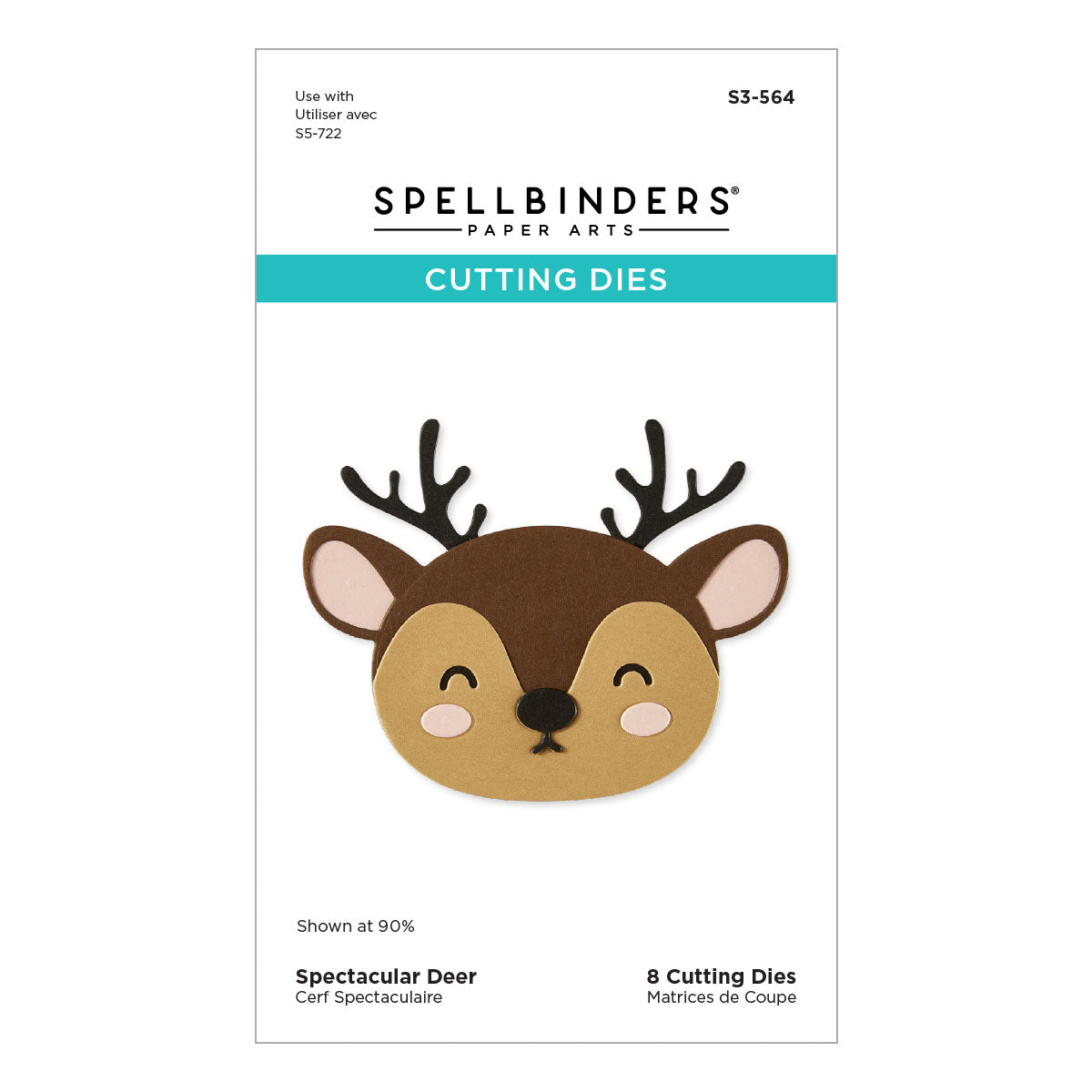 Spellbinders Spectacular Deer Etched Dies - S3-564