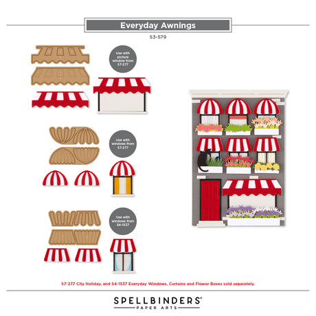 Spellbinders Everyday Awnings Etched Dies by Yana Smakula