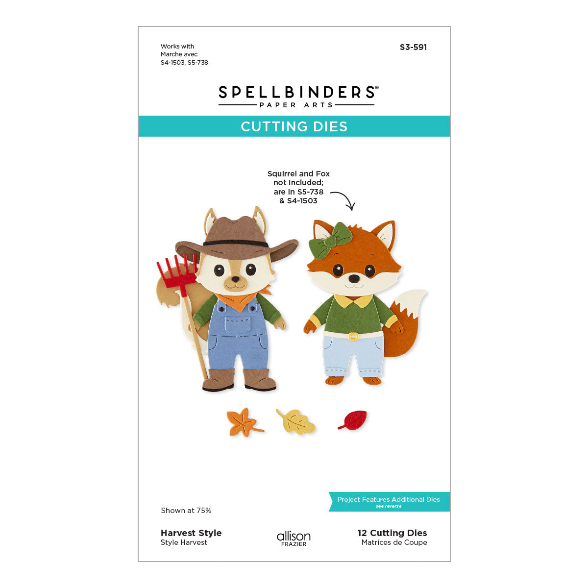Spellbinders Harvest Style Etched Dies by Allison Frazier S3-591