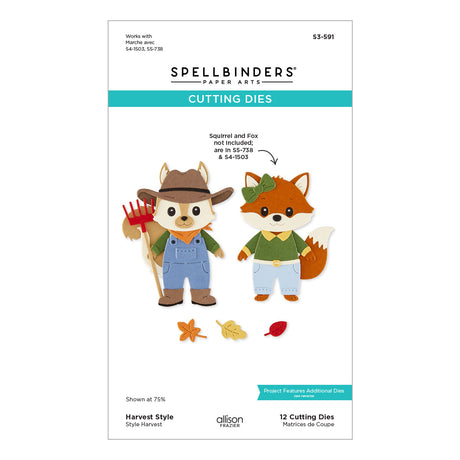 Spellbinders Harvest Style Etched Dies by Allison Frazier S3-591