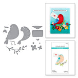 Spellbinders Love Note Bird Etched Dies from the Out and About Collection