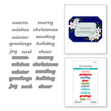 Spellbinders Christmas Greetings Etched Dies from the Home for the Holidays Collection