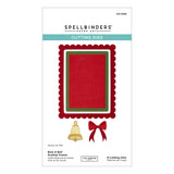 Spellbinders Bow & Bell Scallop Frame Etched Dies from the All About Christmas Collection by Lisa Horton