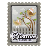 Spellbinders Bow & Bell Scallop Frame Etched Dies from the All About Christmas Collection by Lisa Horton