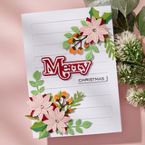 Spellbinders Christmas Foliage Etched Dies from the All About Christmas Collection by Lisa Horton