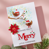 Spellbinders Little Birdies Etched Dies from the All About Christmas Collection by Lisa Horton