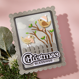 Spellbinders Little Birdies Etched Dies from the All About Christmas Collection by Lisa Horton