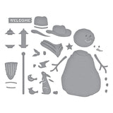 Spellbinders Country Snowman Etched Dies from the Country Christmas Collection by Annie Williams