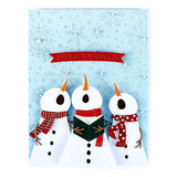 Spellbinders The Snow Notes Etched Dies from the Wonderland Collection