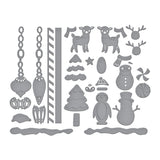 Spellbinders Chiming Christmas Etched Dies from the Cuckoo Cottage Collection