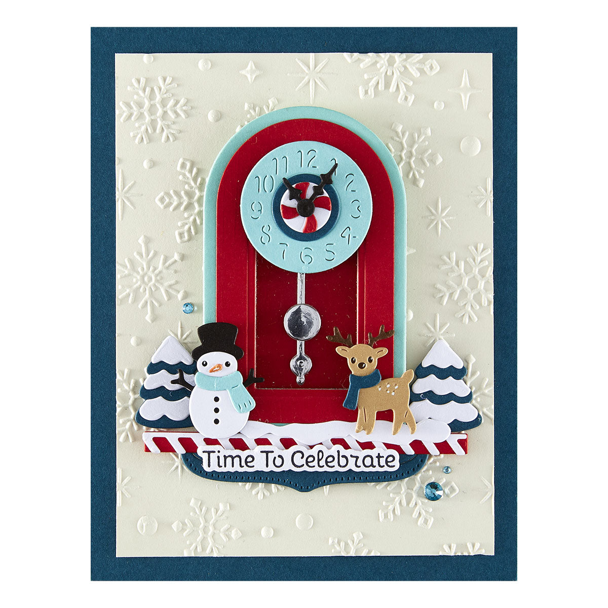 Spellbinders Chiming Christmas Etched Dies from the Cuckoo Cottage Collection
