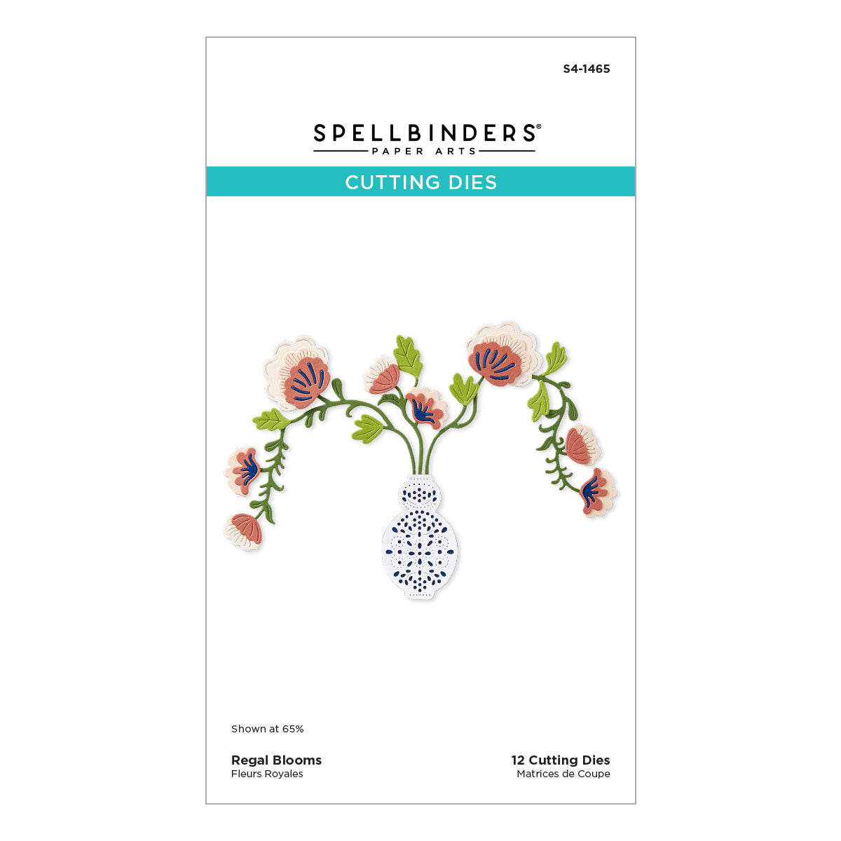 Spellbinders Regal Blooms Etched Dies