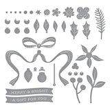 Spellbinders Gifting Bow Etched Dies from the Merry Moments Collection