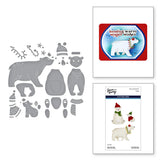 Spellbinders Polar Bear Pals Etched Dies from the North Pole Friends Collection by Simon Hurley