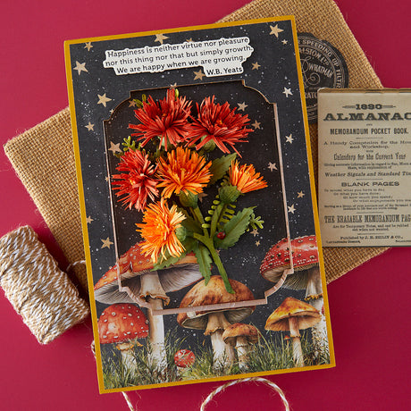 Spellbinders Tassel Flower and Ladybugs Etched Dies by Susan Tierney-Cockburn